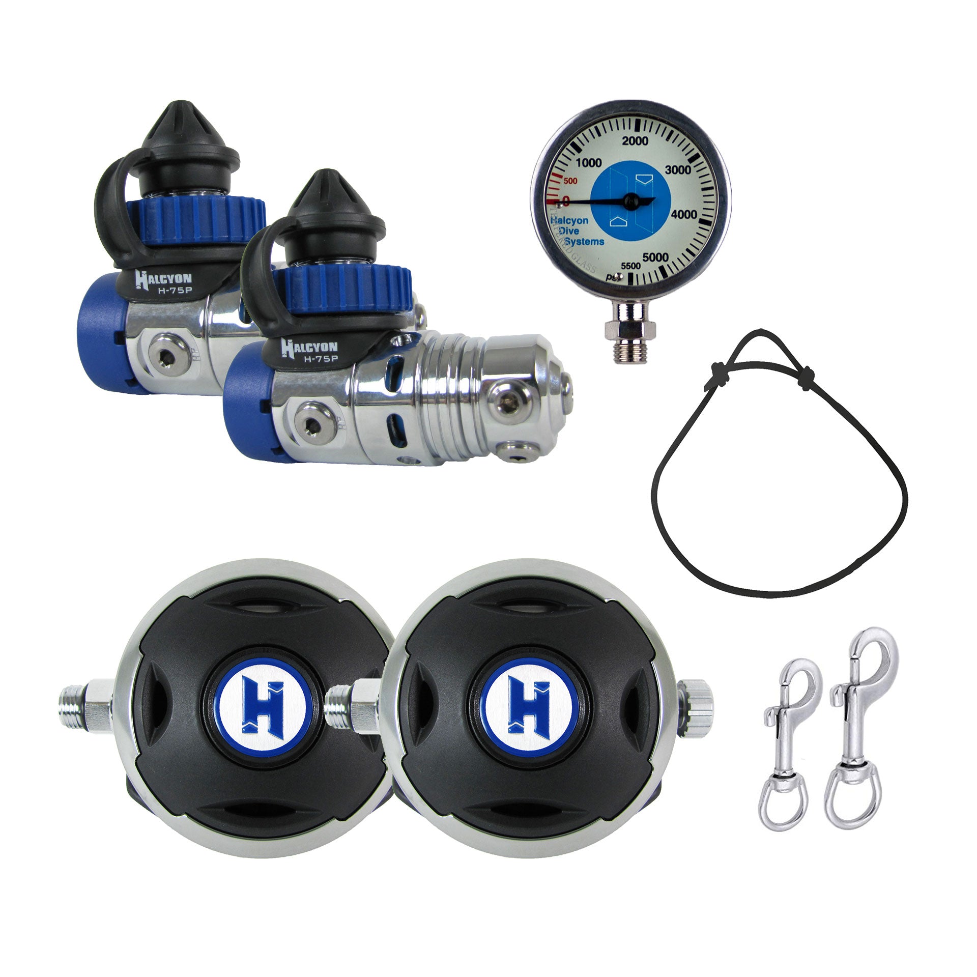 Halcyon Double's Scuba Regulator Setup - H-75P