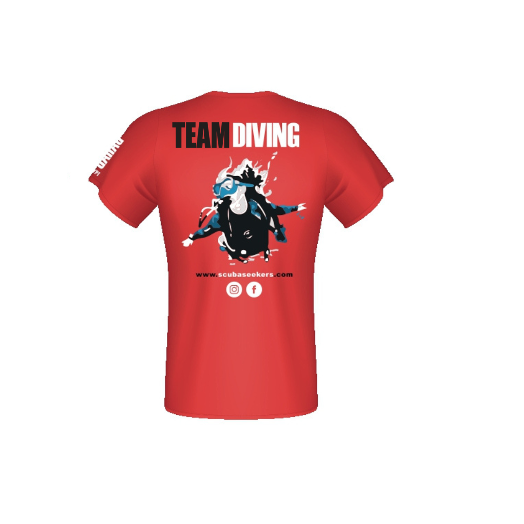 Scuba Seekers Red T-shirt